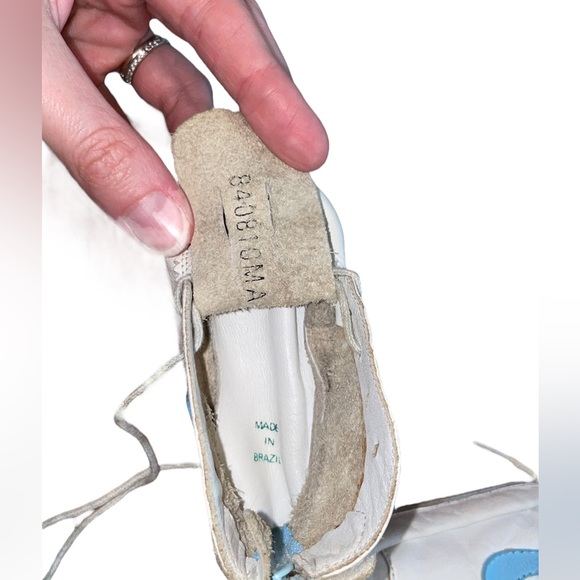 RARE 1984 Nike Michael Jordan Carolina Blue Gen 1 Sweet Dreams Baby Shoe Size 0 - Picture 9 of 11